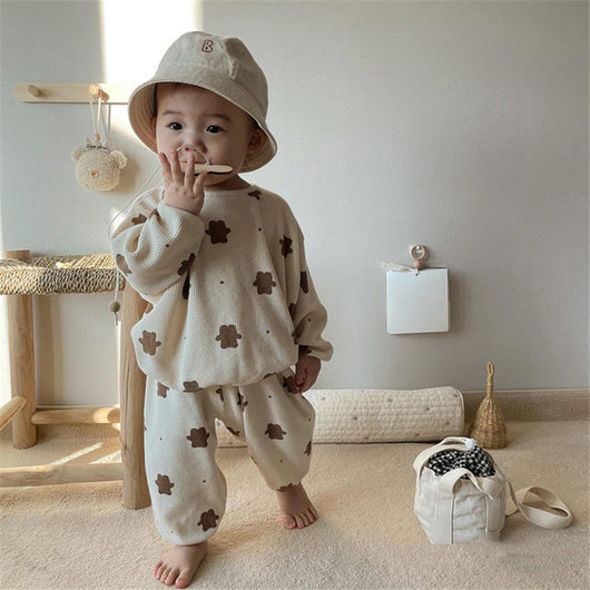 Pijama Infantil Estampado Osito Cuello Redondo Manga Larga - Image 7