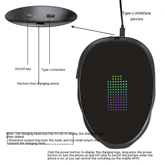 Máscara LED Luminosa Facial con Cambio de Color para Fiestas y Eventos - Image 11