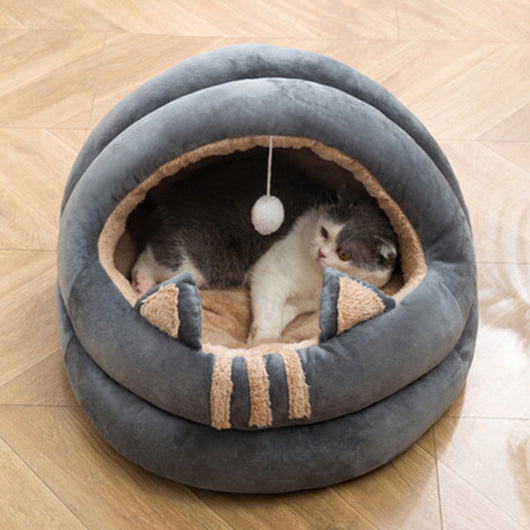 Cama Nido Semiencerrada para Gatos - Refugio Fresco de Verano - Image 3