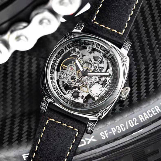 Reloj Mecánico Automático Vintage Hueco para Hombre - Image 12