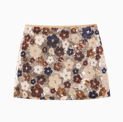 Falda Hot Girl con Lentejuelas y Bordados Pesados - Image 8