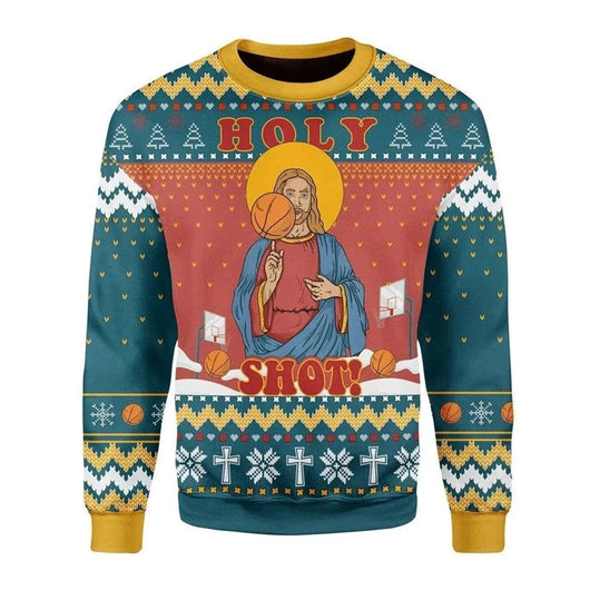 Suéter Navideño de Punto Grueso Manga Larga para Hombre - Image 12