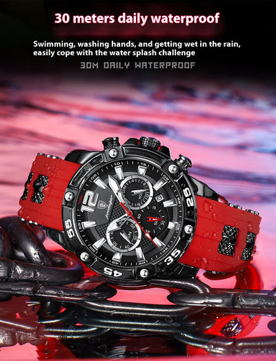 Reloj de Pulsera Multifuncional para Hombre con Banda de Silicona - Image 13