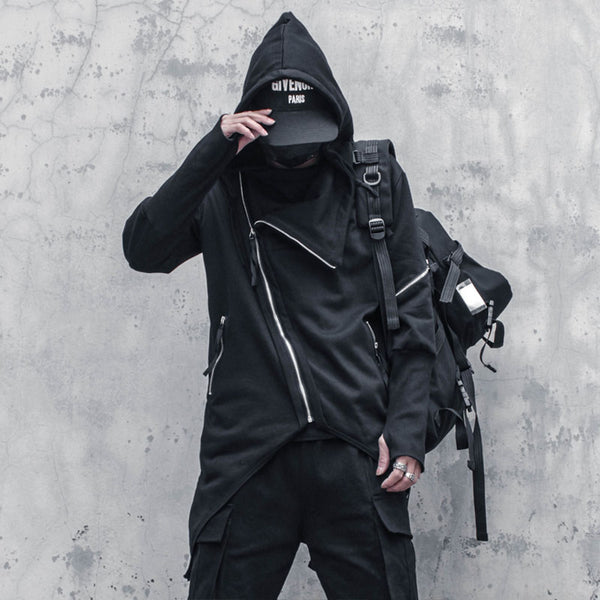 Abrigo Trench Gótico Asimétrico para Hombre - Image 3