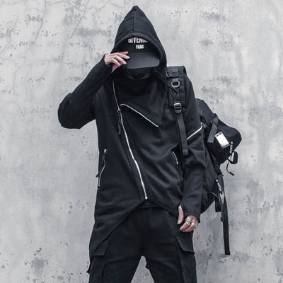 Abrigo Trench Gótico Asimétrico para Hombre - Image 3