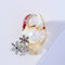 Broche Navideño Muñeco de Nieve Adorable con Perla y Esmalte
