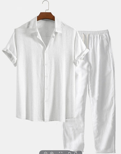 Traje Casual Hombre Estampado Manga Corta - Conjunto Moderno y Versátil - Image 9