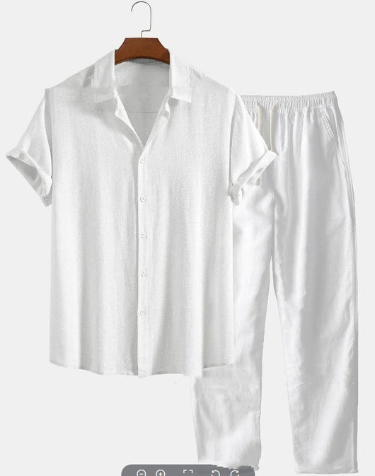 Traje Casual Hombre Estampado Manga Corta - Conjunto Moderno y Versátil - Image 9