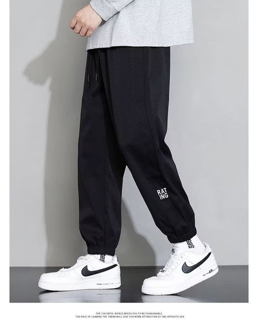 Pantalones Casuales de Seda de Hielo Corte Relajado para Hombre - Image 9