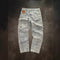 Jeans Casual Desgastados con Efecto Graffiti - Estilo Urbano Versátil