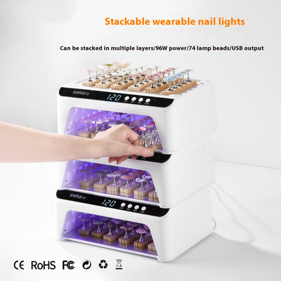 Lámpara UV de Alta Potencia 92W Apilable para Tratamientos Profesionales