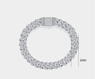 Pulsera Moissanita Plata Brújula de Luz para Hombre y Mujer - Image 4