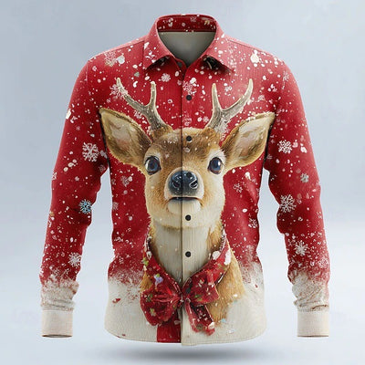 Camisa Casual de Manga Larga con Solapa para Hombre - Image 10