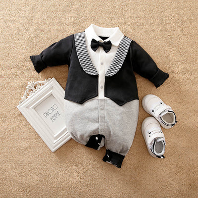 Traje Elegante para Bebé Recién Nacido - Jumpsuit Caballero Año Nuevo