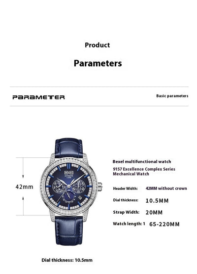 Reloj Mecánico Advanced para Hombre - Diseño Sofisticado - Image 6