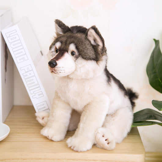 Peluche Lobo Gris Realista - Muñeco de Lobo de las Praderas - Image 10
