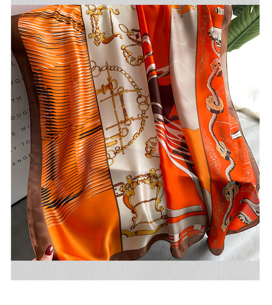 Chal Elegante para Mujer con Bufanda de Seda - Image 5