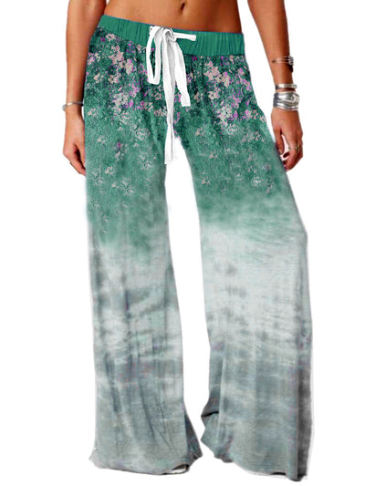 Pantalones Yoga Estampados de Pierna Ancha para Ocio al Aire Libre - Image 2