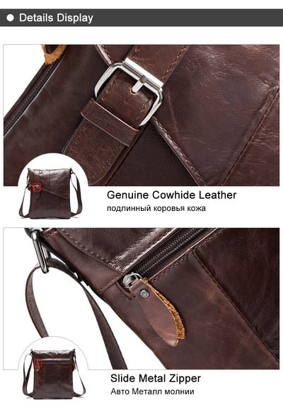 Bolso de Cuero Genuino para Hombro - Piel Flor de Res - Image 12