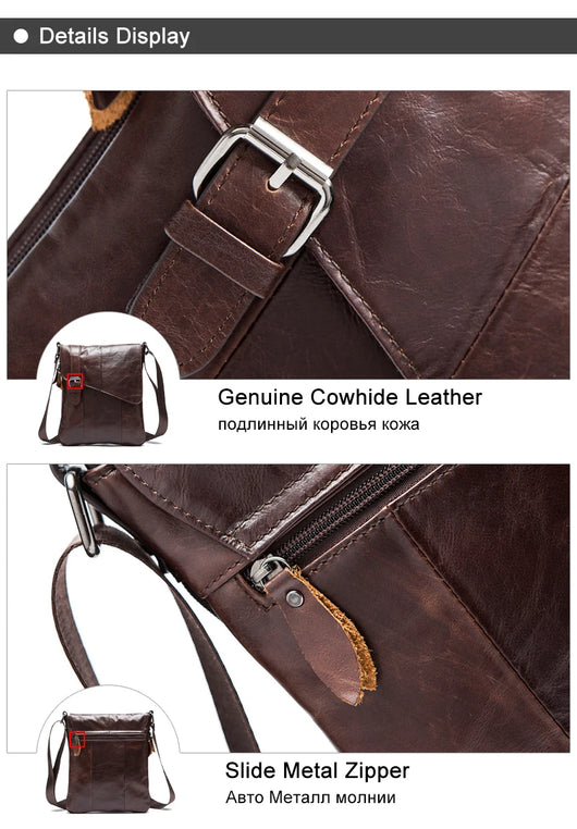 Bolso de Cuero Genuino para Hombro - Piel Flor de Res - Image 12