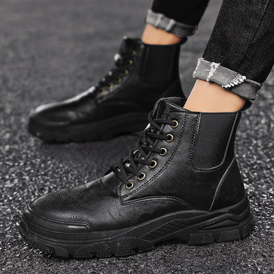 Botas Martin Negras Casual - Zapatos Versátiles para Hombre - Image 14
