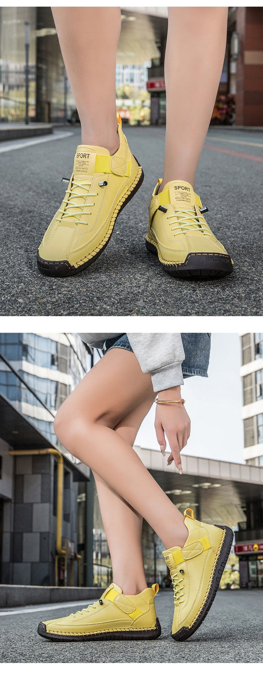 Zapatos Casuales de Otoño-Invierno para Hombre con Suela Plana y Costura a Mano - Image 14