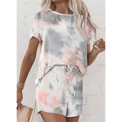 Pijama Tie-Dye de Dos Piezas para Mujer - Cómodo y Fresco - Image 2