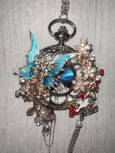 Reloj de Bolsillo Mariposa Personalizable - Diseño Chino con Plumas Deslumbrante - Image 17