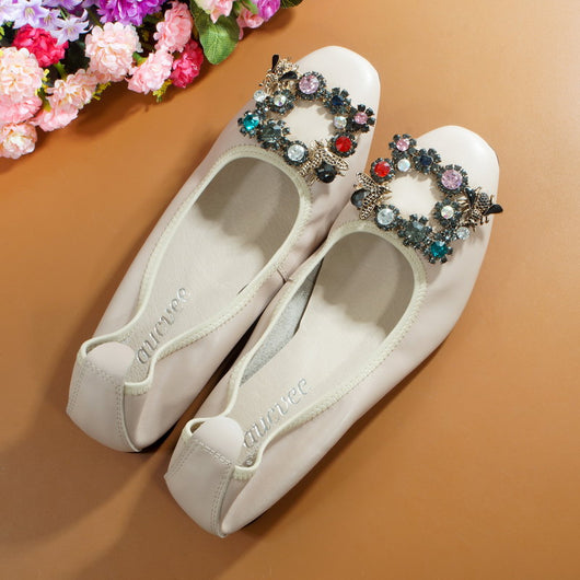 Zapatos Planos Cómodos con Boca Baja y Tacón Ligero - Image 16