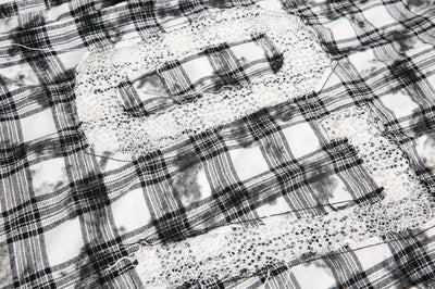 Camisa Cuadros Retro Oversize Manga Corta - Image 18