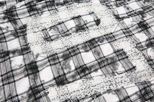 Camisa Cuadros Retro Oversize Manga Corta - Image 18