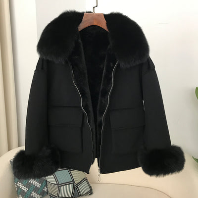 Abrigo de Lana Reversible Grueso para Otoño e Invierno - Image 13