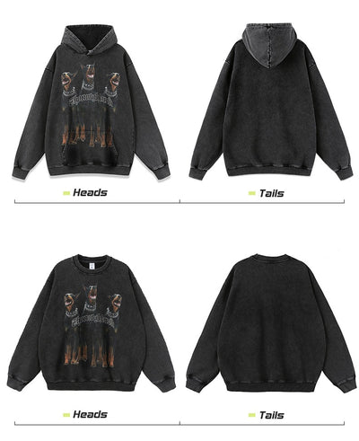 Playera Holgada Doberman Pinscher Estilo Urbano Desgastada para Hombre y Mujer - Image 18