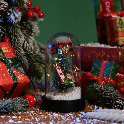 Árbol de Navidad LED con Pantalla de Cristal y Flores Decorativas - Image 18
