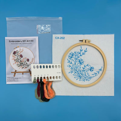Kit Completo de Bordado Floral con Adornos de Decoración - Image 3