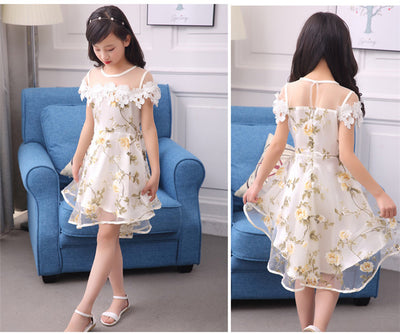 Vestido Floral Coreano Princesa para Niñas con Movimiento - Image 12