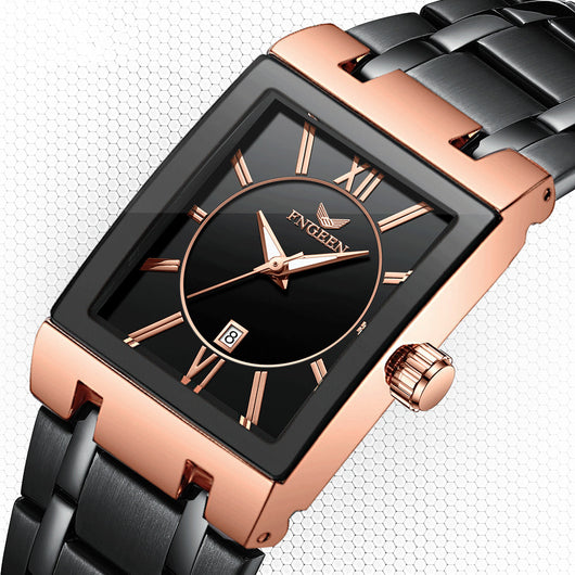 Reloj de Pulsera Cuadrado Impermeable con Calendario y Movimiento de Cuarzo - Image 14