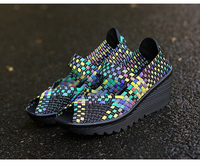 Zapatos Tejidos a Mano sin Cordones para Mujer - Comodidad Casual - Image 16