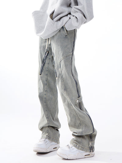 Jeans Flare Efecto Desgastado con Cierre Lateral - Image 5