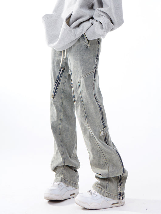 Jeans Flare Efecto Desgastado con Cierre Lateral - Image 5
