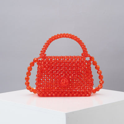 Bolsa Diagonal Tejida Artesanal Mini - Diseño Cute Acrílico Hecho a Mano - Image 7