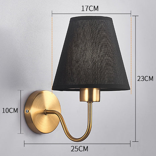 Lámpara de Pared Moderna para Dormitorio y Pasillo con Tela - Image 10
