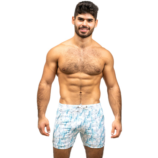 Shorts de Baño Hombre Corte Recto Secado Rápido Talla Grande - Image 10
