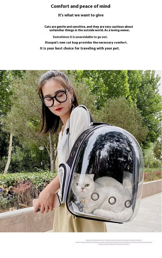 Mochila Transparente para Gatos con Cúpula Panorámica y Gran Capacidad - Image 31