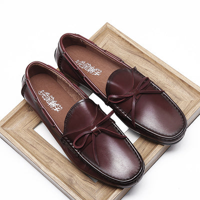 Zapatos Casuales de Cuero Estilo Coreano para Hombre - Image 4