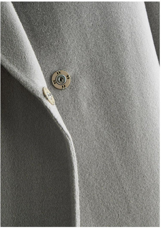 Abrigo de Lana Reversible con Efecto Agua - Elegancia Casual para Otoño e Invierno - Image 14