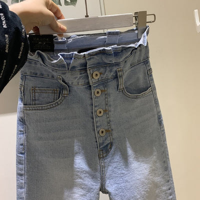Jeans Skinny Talle Alto Cropped para Mujer - Image 2