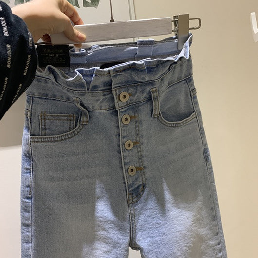 Jeans Skinny Talle Alto Cropped para Mujer - Image 2
