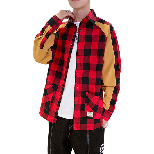Camisa a Cuadros para Hombre - Estilo Otoño e Invierno - Image 2