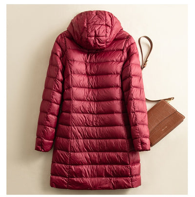Chaqueta Acolchada Ligera Desmontable con Gorro para Mujer - Image 13